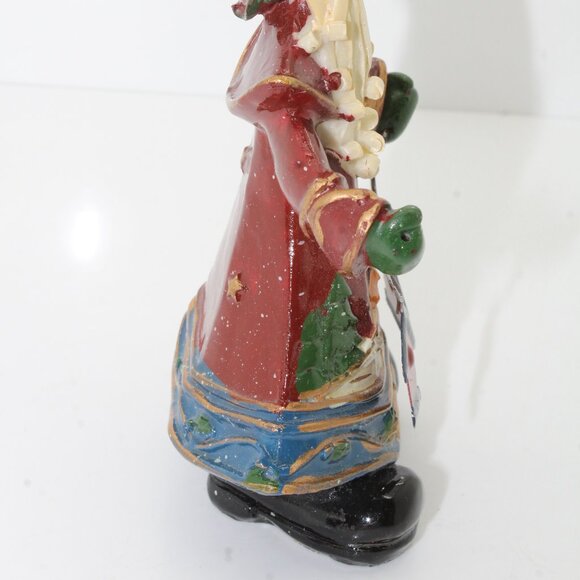 Vintage Santa Claus Figurine Christmas Resin Figurine Multicolor 5.5 - Picture 6 of 7